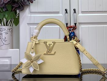 Bagsaaa Louis Vuitton M11351 Capucines East-West Mini Yellow - 12 x 8 x 22 cm