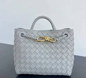 Bagsaaa Bottega Veneta Small Andiamo 766014 Gray - 20x25x10 cm