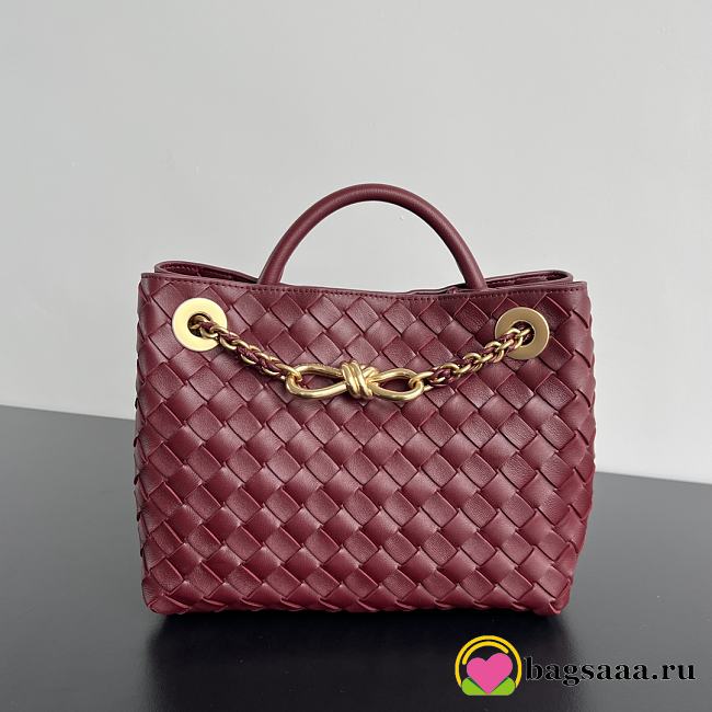 Bagsaaa Bottega Veneta Small Andiamo 766014 Red - 20x25x10 cm - 1