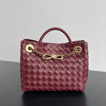 Bagsaaa Bottega Veneta Small Andiamo 766014 Red - 20x25x10 cm