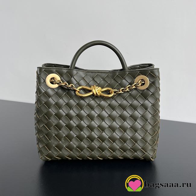 Bagsaaa Bottega Veneta Small Andiamo 766014 Kaki - 20x25x10 cm - 1