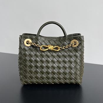 Bagsaaa Bottega Veneta Small Andiamo 766014 Kaki - 20x25x10 cm