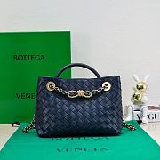 Bagsaaa Bottega Veneta Small Andiamo 766014 Dark Blue - 20x25x10 cm - 1