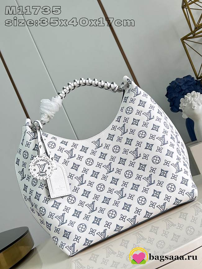 Bagsaaa Louis Vuitton M11735 Carmel White/Blue - 35 x 40 x 17 cm - 1