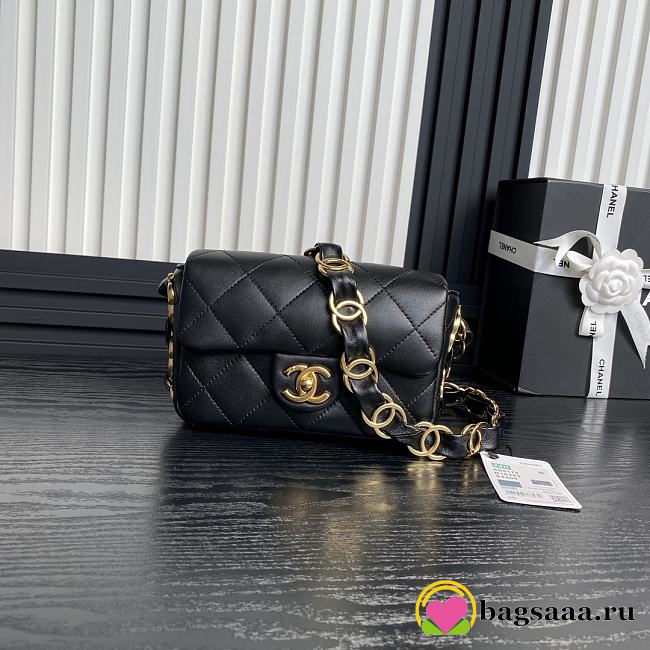 Bagsaaa Chanel Small Flap Bag AS5174 Black - 14 × 21 × 7 cm - 1