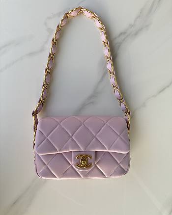 Bagsaaa Chanel Small Flap Bag AS5174 Pink - 14 × 21 × 7 cm