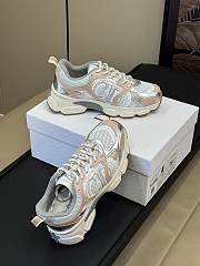 Bagsaaa Dior Chrono Sneaker White Mesh with Nude and Silver-Tone Laminated Leather-Effect Panels - 2