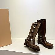 Bagsaaa Miumiu Leather boots brown - 3