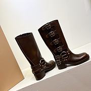 Bagsaaa Miumiu Leather boots brown - 2