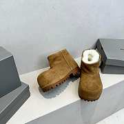 Bagsaaa Balenciaga Alaska Fur Bootie in brown - 1