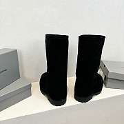 Bagsaaa Balenciaga Alaska Fur High Boot in black - 4