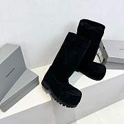 Bagsaaa Balenciaga Alaska Fur High Boot in black - 2