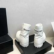 Bagsaaa Balenciaga Alaska Low Boot in white nylon - 2