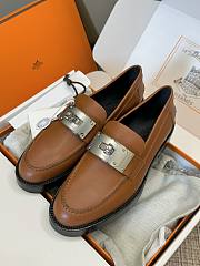 Bagsaaa Hermes Hot Loafer Brown - 1