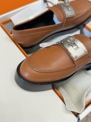 Bagsaaa Hermes Hot Loafer Brown - 4