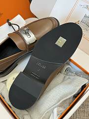 Bagsaaa Hermes Hot Loafer Dark Brown - 3