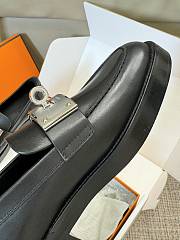 Bagsaaa Hermes Hot Loafer Black - 3