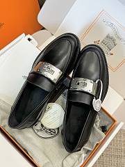 Bagsaaa Hermes Hot Loafer Black - 2