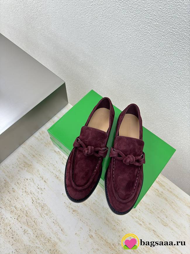 Bagsaaa Bottega Veneta Astaire Loafer Dark Barolo - 1