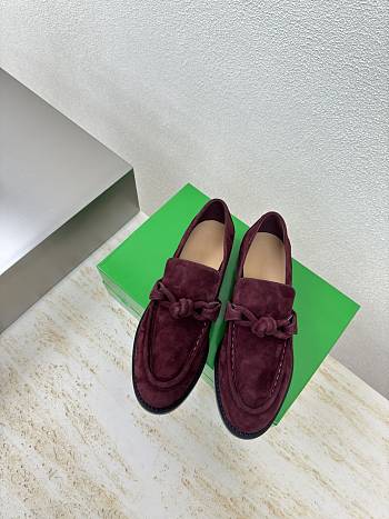 Bagsaaa Bottega Veneta Astaire Loafer Dark Barolo