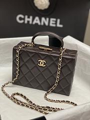 Bagsaaa Chanel Small Box Bag AS5167 Dark Brown - 12.5 × 18 × 6.5 cm - 1