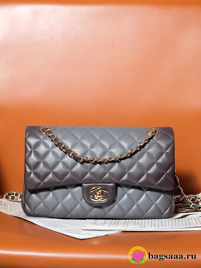 Bagsaaa Chanel Flap Bag Classic 11.12 Gradient Lambskin Gray A01112 - 15.5 × 25.5 × 6.5 cm - 1