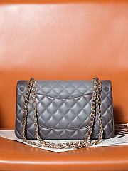 Bagsaaa Chanel Flap Bag Classic 11.12 Gradient Lambskin Gray A01112 - 15.5 × 25.5 × 6.5 cm - 2