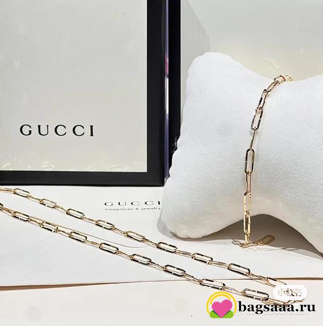 Bagsaaa Gucci Paper Clip Necklace - 1