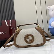 Bagsaaa Gucci Blondie Small Top Handle Bag 815714 Brown & canvas - 27 x 17 x 7cm - 1