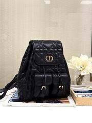 Bagsaaa Medium Dior Caro Backpack Black Macrocannage Lambskin - 23 x 26.7 x 12.5 cm - 2