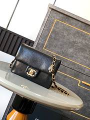 Bagsaaa Chanel AS5218 Mini Flap Bag Grained Black - 13 × 17.5 × 6 cm - 1