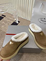 Bagsaaa Prada Suede Mules Brown - 3