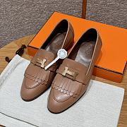 Bagsaaa Hermes Royal loafer brown & gold - 1