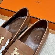 Bagsaaa Hermes Royal loafer brown & gold - 4