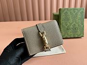 Bagsaaa Gucci Jackie 1961 card case wallet 645536 taupe - 1