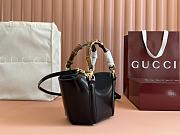 Bagsaaa Gucci Mini bamboo top handle tote bag 805832 black - 27x14x11.5cm - 3