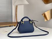 Bagsaaa Chloe Marcie mini double carry bag blue - 21*16*8cm - 3