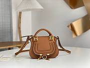 Bagsaaa Chloe Marcie mini double carry bag brown - 21*16*8cm - 1