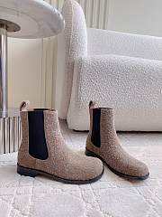 Bagsaaa Loewe Campo Chelsea boot in brushed suede khaki - 1