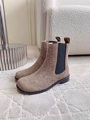 Bagsaaa Loewe Campo Chelsea boot in brushed suede khaki - 4