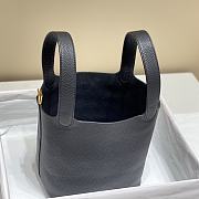 Bagsaaa Hermes Picotin Lock 22 Black Togo & Gold - 4