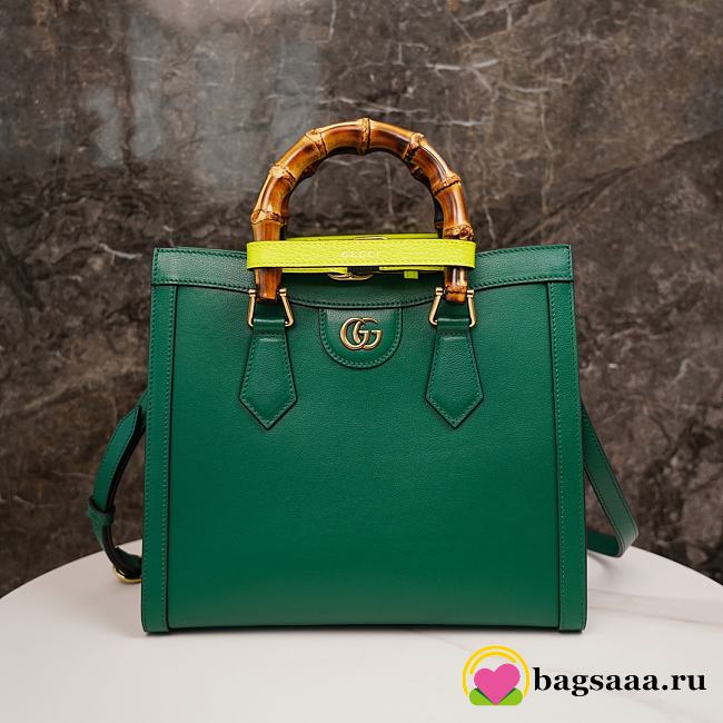 Bagsaaa Gucci Diana small tote bag green - 27x24x11cm - 1