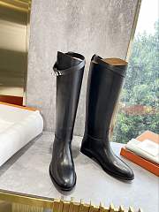 Bagsaaa Hermes Jumping Boots Black & Silver - 1