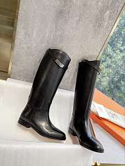 Bagsaaa Hermes Jumping Boots Black & Silver - 3