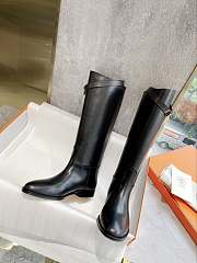 Bagsaaa Hermes Jumping Boots Black & Silver - 2