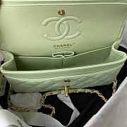 Bagsaaa Chanel Flap Bag Light Green Lambskin & Gold Hardware - 23cm - 4