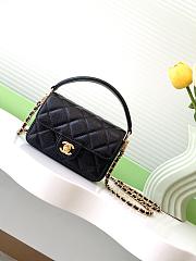 Bagsaaa Chanel Mini Flap Bag with Top Handle AS5164 Black -  11 x 16 x 4 cm - 1