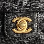 Bagsaaa Chanel Mini Flap Bag with Top Handle AS5164 Black -  11 x 16 x 4 cm - 4