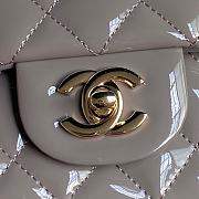 Bagsaaa Chanel Mini Classic Handbag With Top Handle AS2431 GrayGray Patent - 12 × 20 × 6 cm - 4