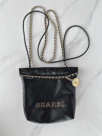 Bagsaaa Chanel 22 Mini Handbag Black AS3980 - 20×19×6 Cm